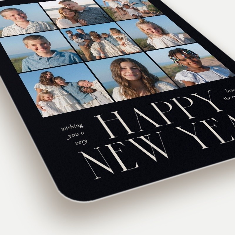 Bold Snapshot New Year's Card