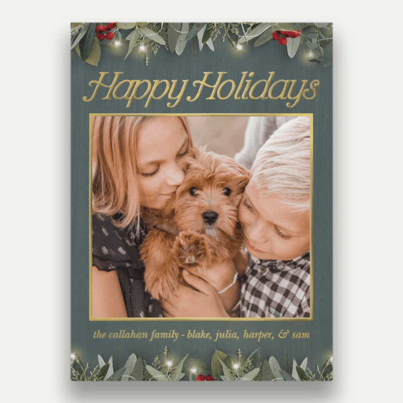 Botanical Trio Holiday Card