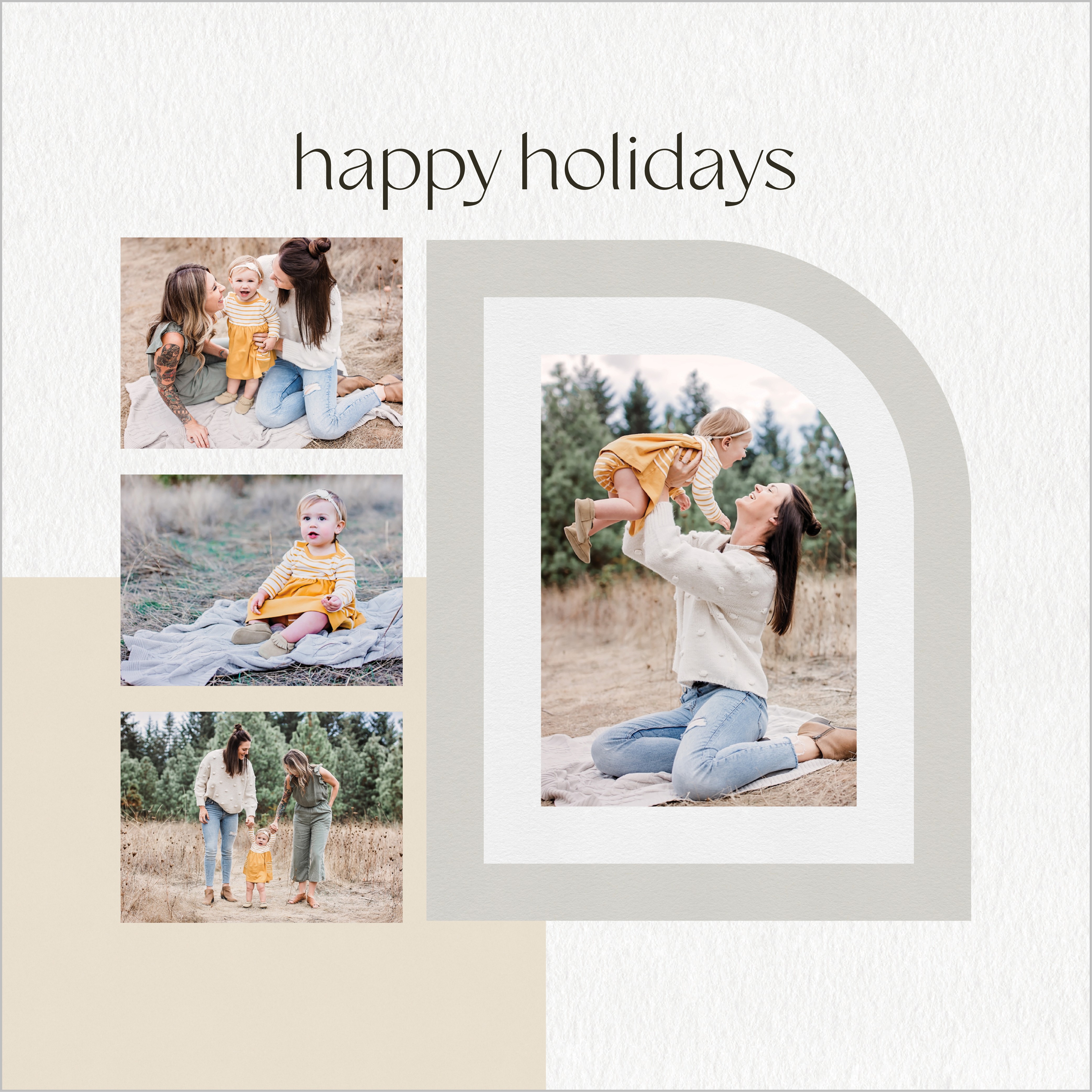 Modern Light Neutrals Calendar 12x12 undefined  Wall Calendar