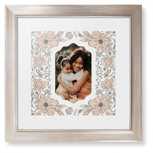 Metallic Floral Wall Art Pieces