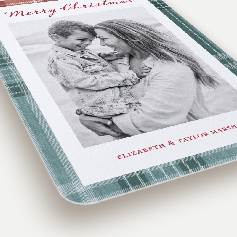 Patchwork Plaid Holiday Card