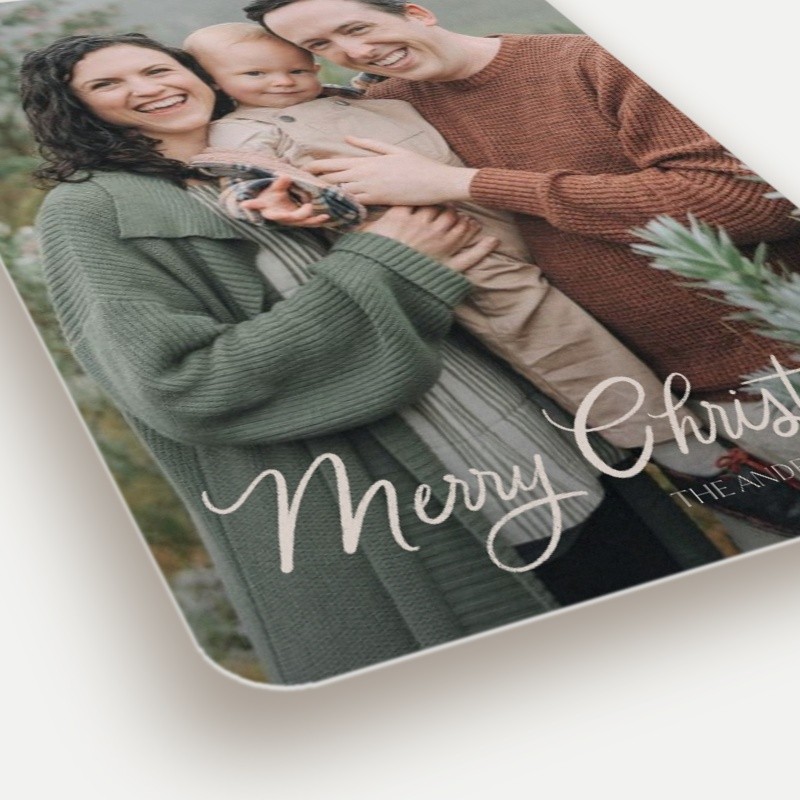 Script Overlay Holiday Card
