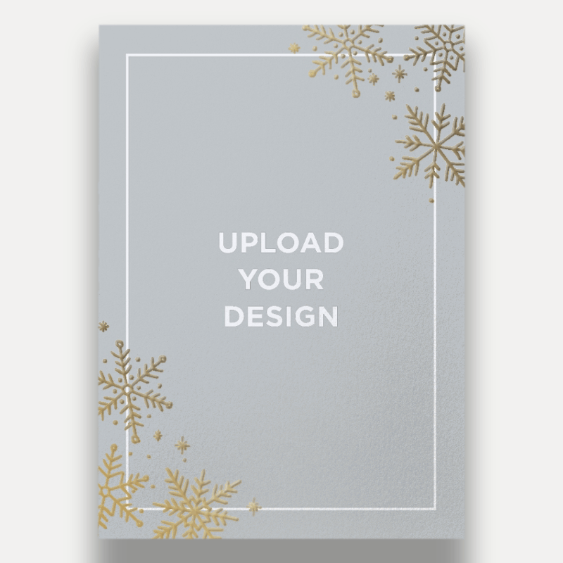 Upload Your Own Snowflake Holiday Card
