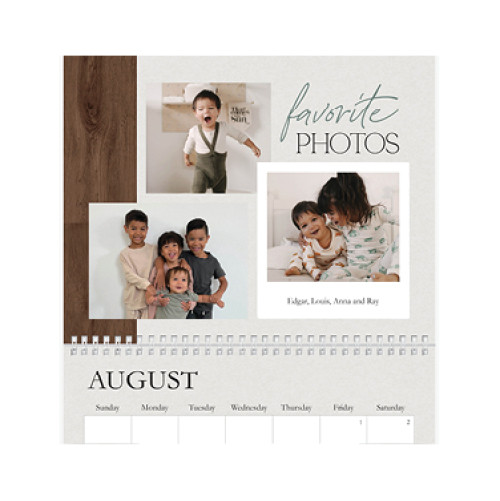 Elevated Rustic Calendar