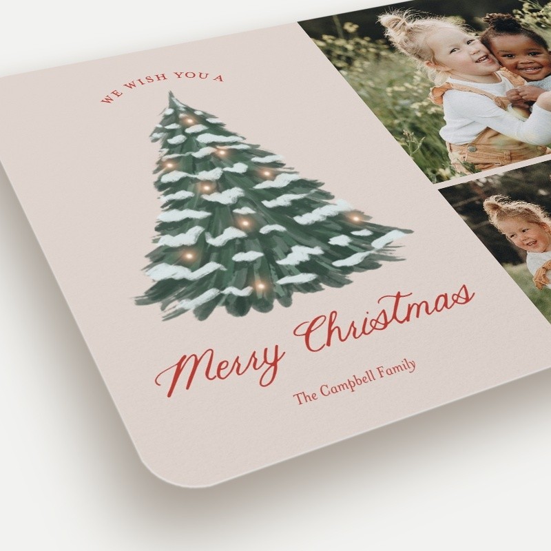 Snowy Pine Holiday Card