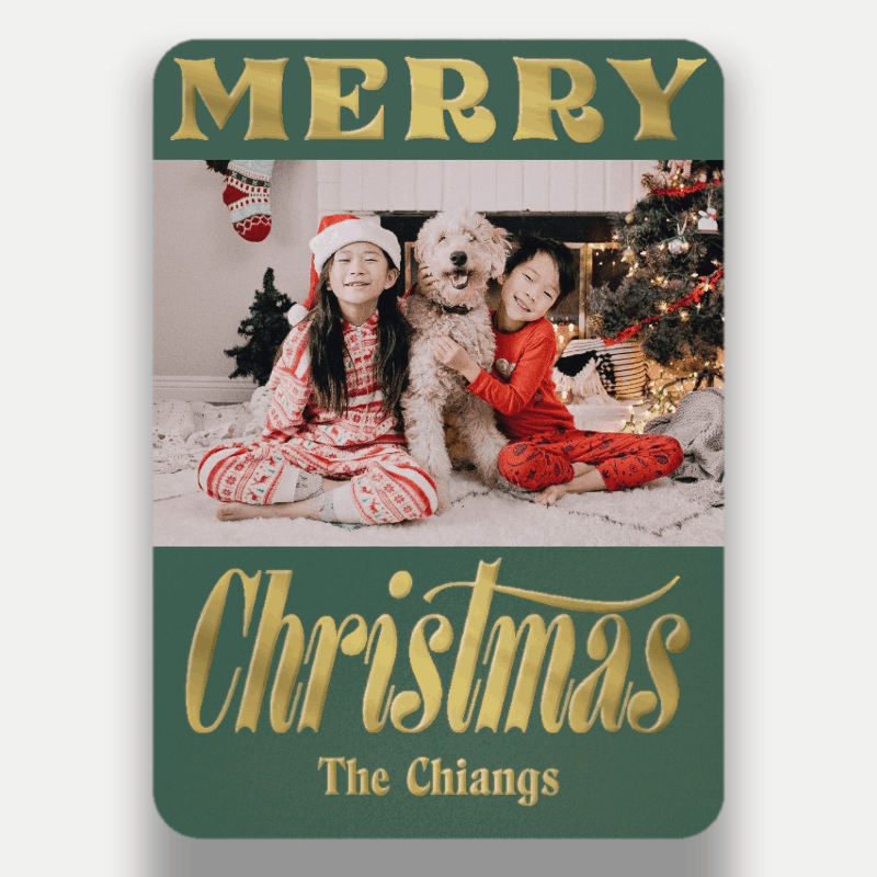 Bold Cheer Holiday Card
