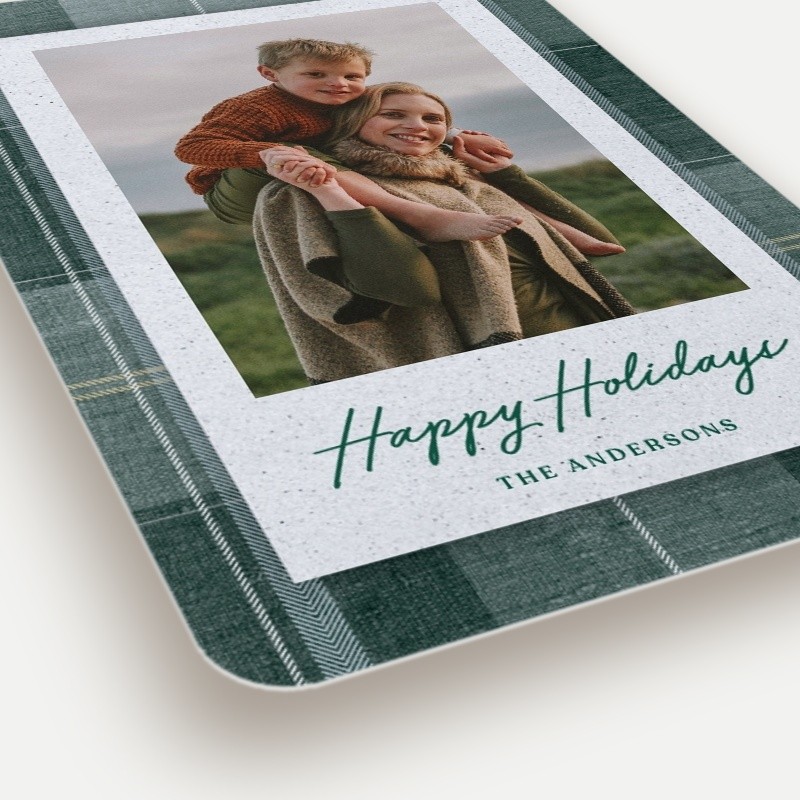 Heritage Plaid Holiday Card