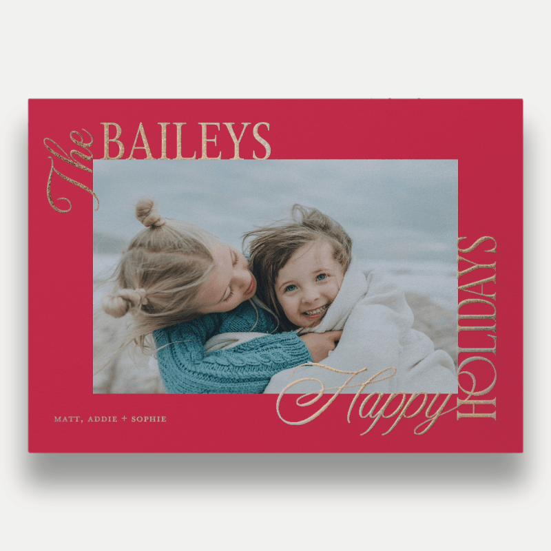 Bold Clipped Holiday Card