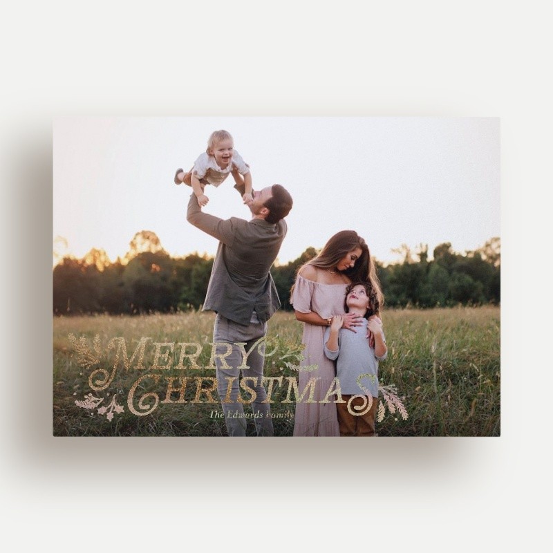 Holiday Cards With Faux Metallic Accents