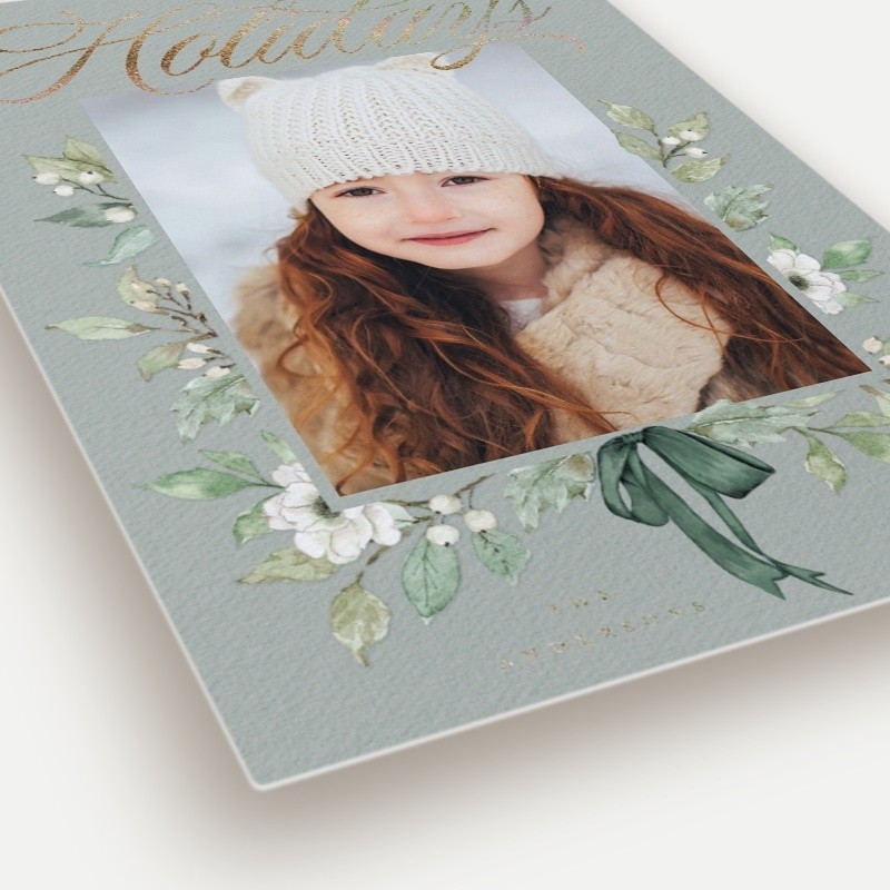 Botanical Bow Holiday Card