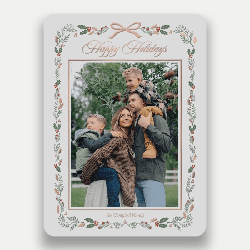 Painted Botanical Holiday Card