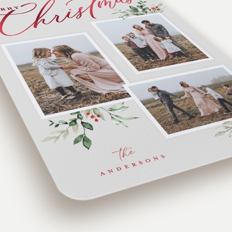 Script and Snapshots Holiday Card