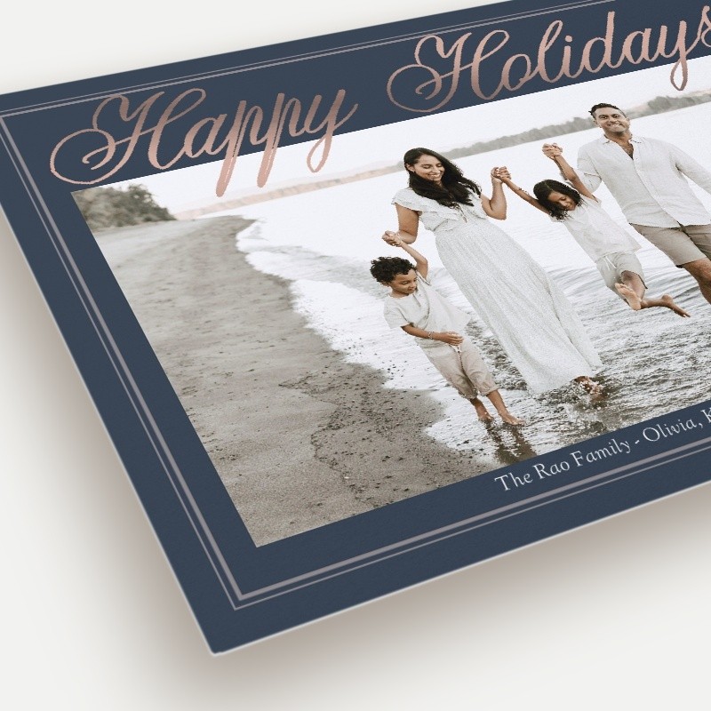 Grand Script Holiday Card