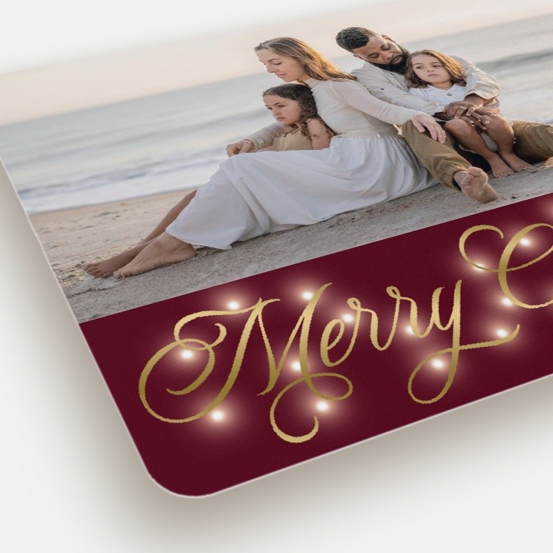 Glowing Flourish Holiday Card