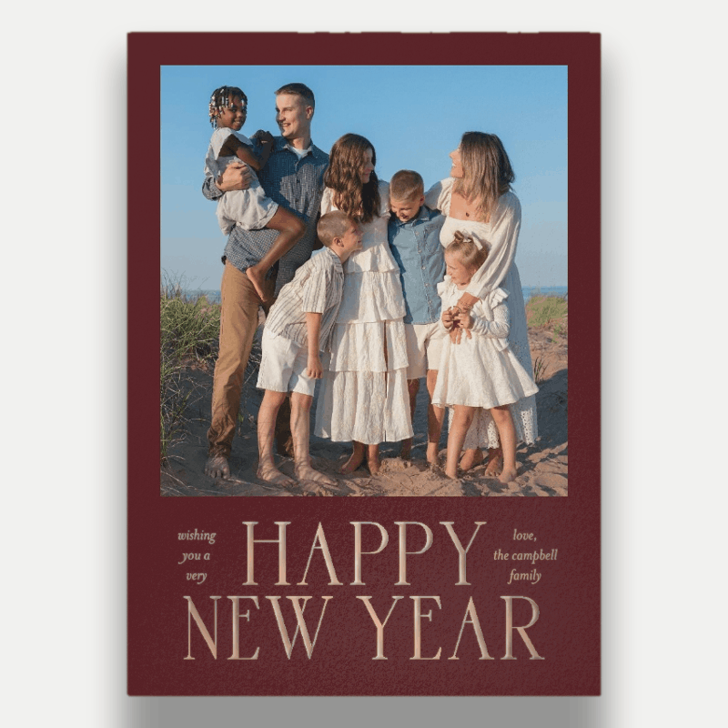 Grand Serif New Year's Card
