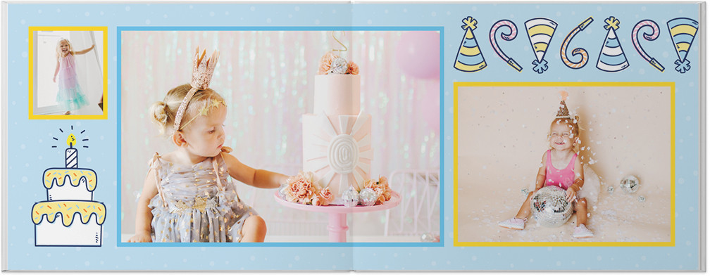 Bright and Bold Kids Year in Review by Sarah Hawkins Designs 8x11 undefined  Photo Book