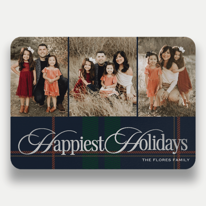 Preppy Plaid Holiday Card