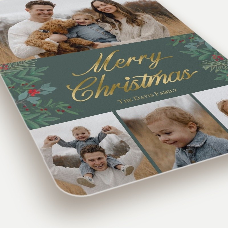 Script Banner Holiday Card