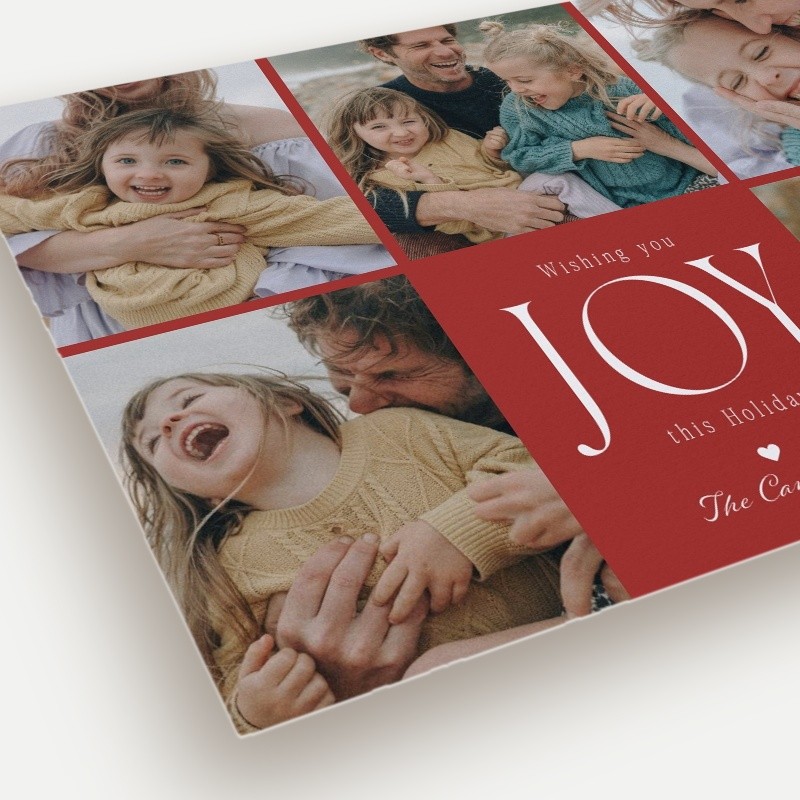 Joy Grid Holiday Card