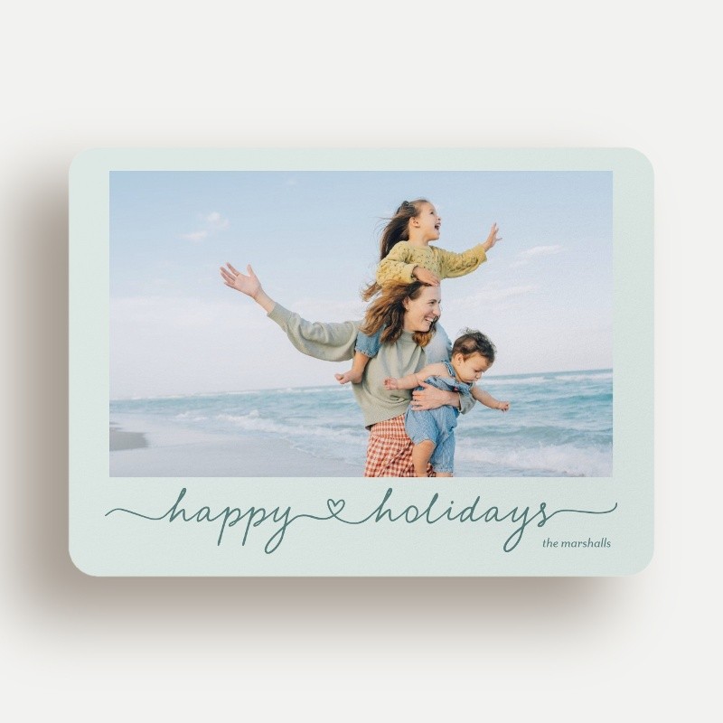 Flowing Script Holiday Card