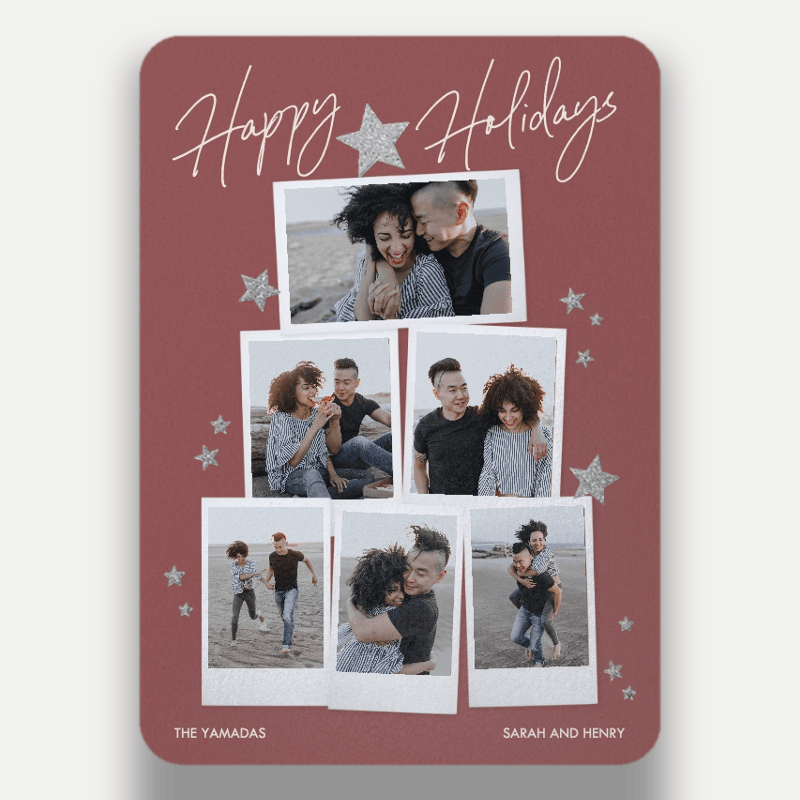 Starry Snapshots Holiday Card