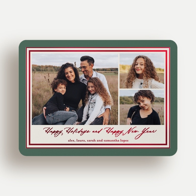 Classic Matted Holiday Card
