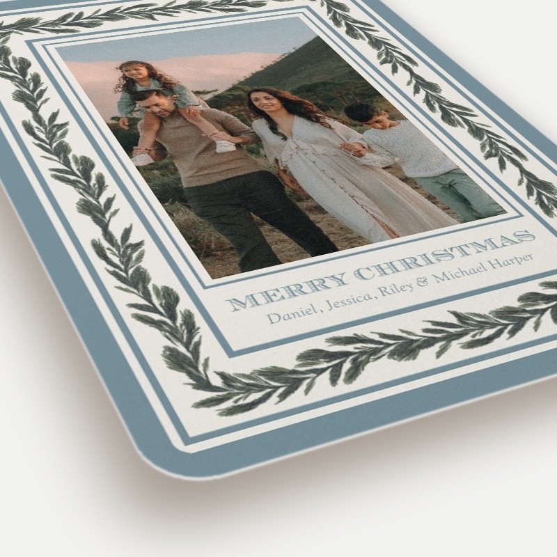 Pine Garland Holiday Card