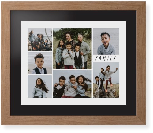 Rustic Picture Gallery Collage Of Seven 16x20 Multicolor  Framed Print