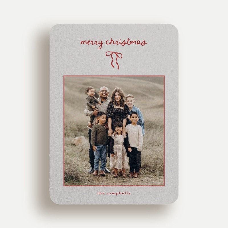 Sketched Bow Holiday Card