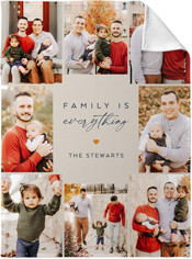 Family Collage Script Portrait