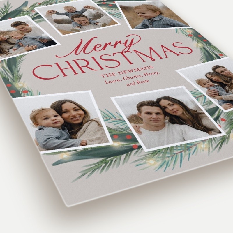 Encircled Wreath Holiday Card