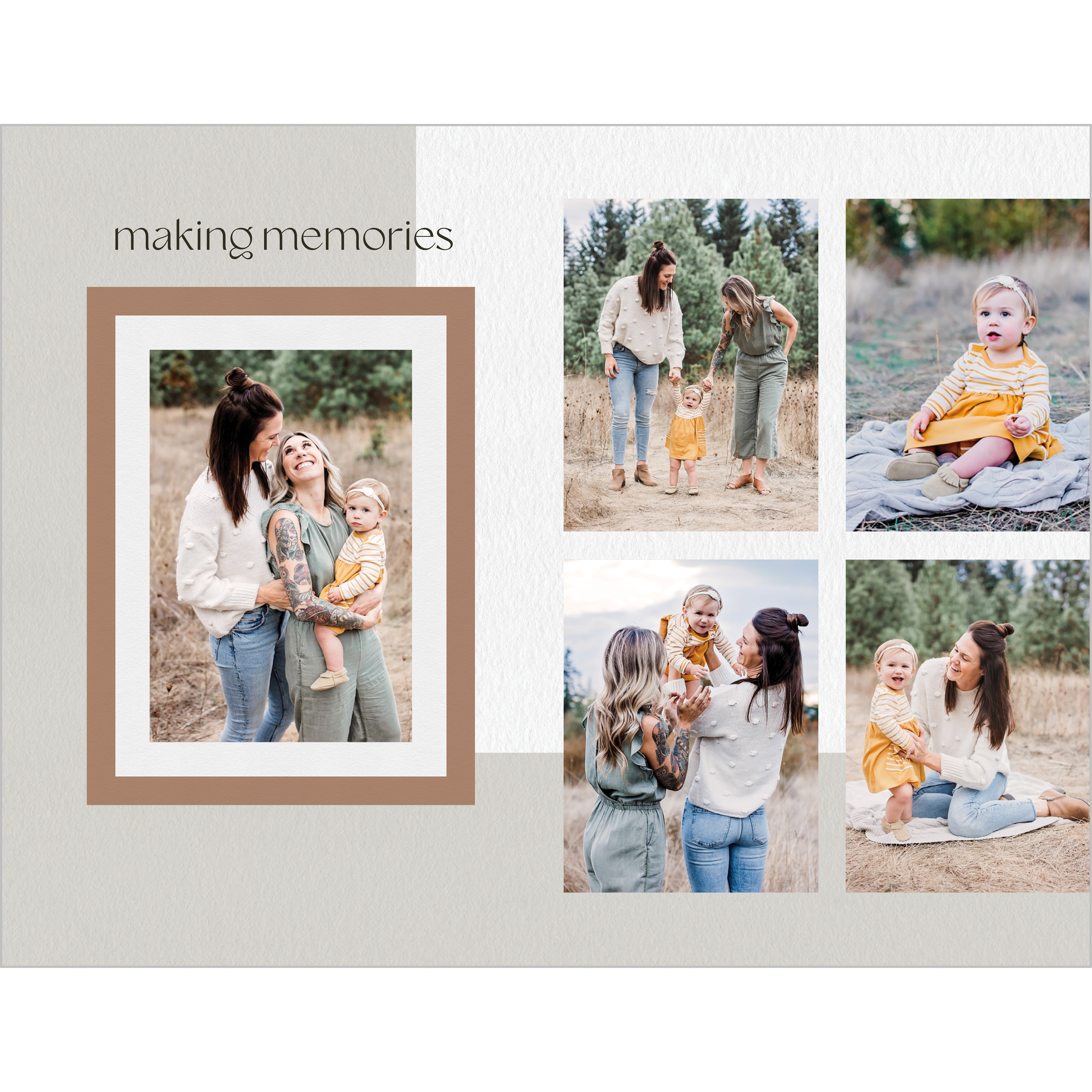 Modern Light Neutrals Calendar 8x11 undefined  Wall Calendar