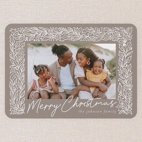 Christmas Cards With Brown Background