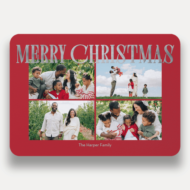 Elegant Serif Holiday Card