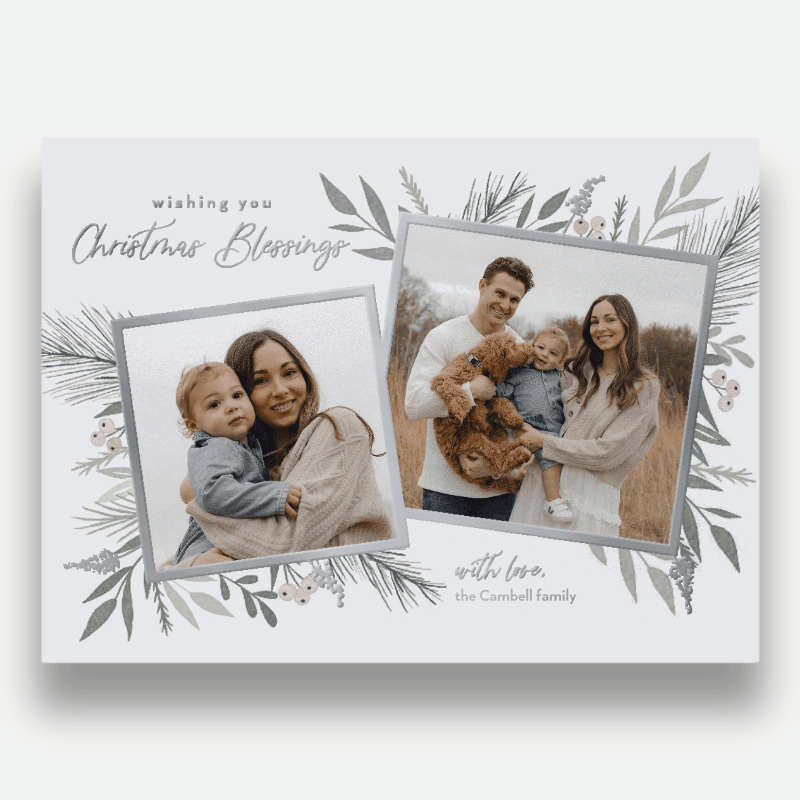 Elegant Botanicals Holiday Card