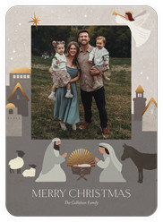 Editable Nativity Scene