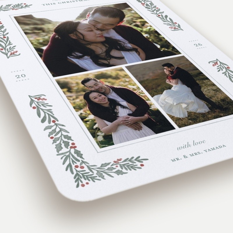 Holly Union Holiday Card