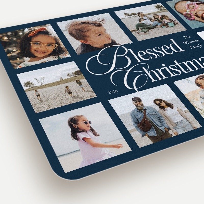 Stacked Script Holiday Card