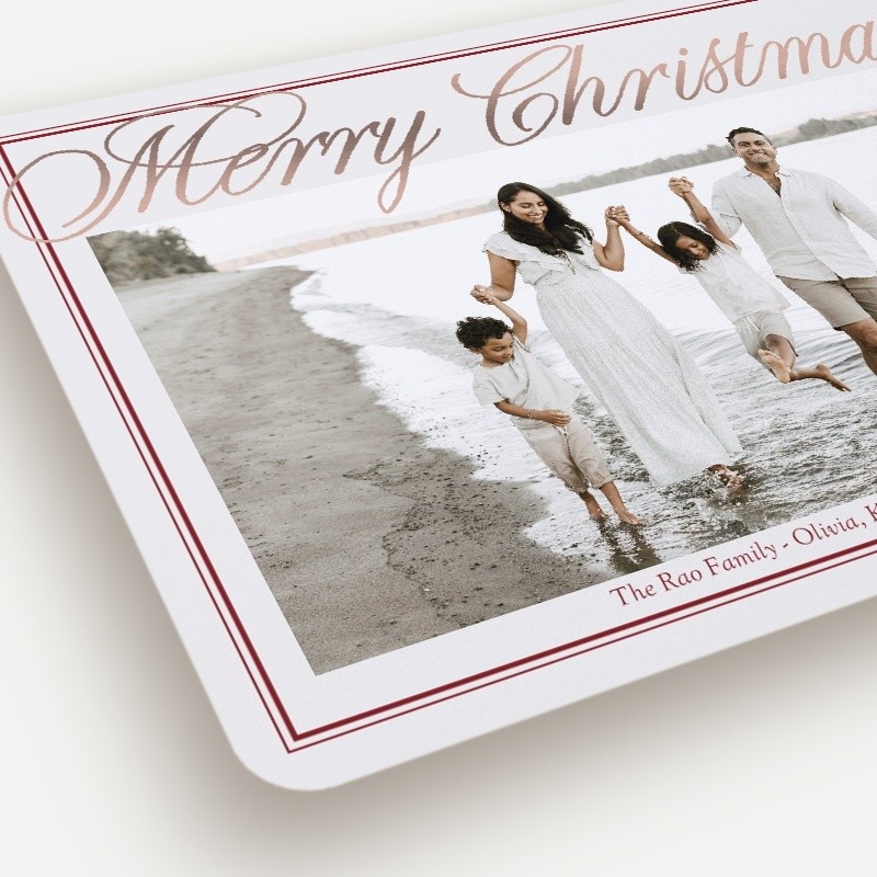 Grand Script Holiday Card