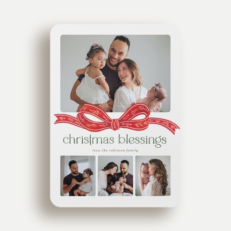 Gorgeous Bow Holiday Card
