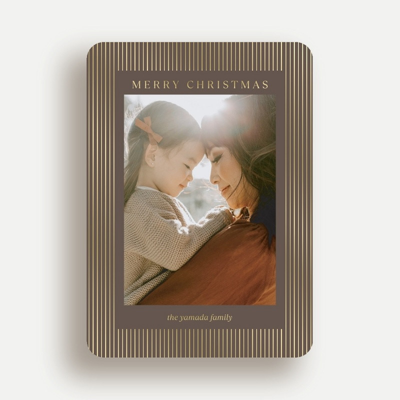Unique Brown Holiday Card