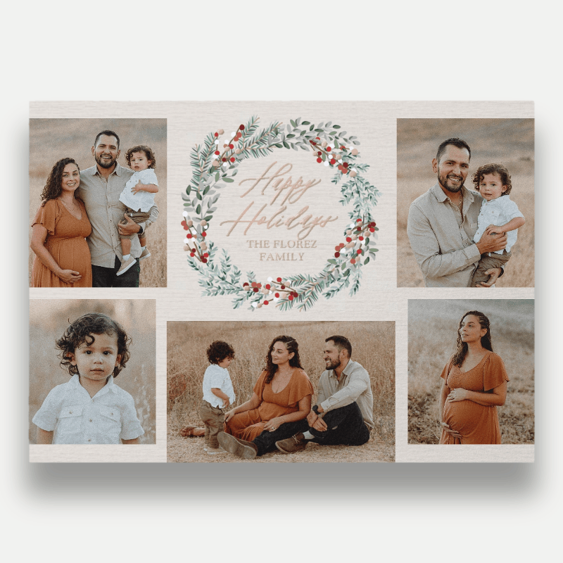 Berry Wreath Holiday Card