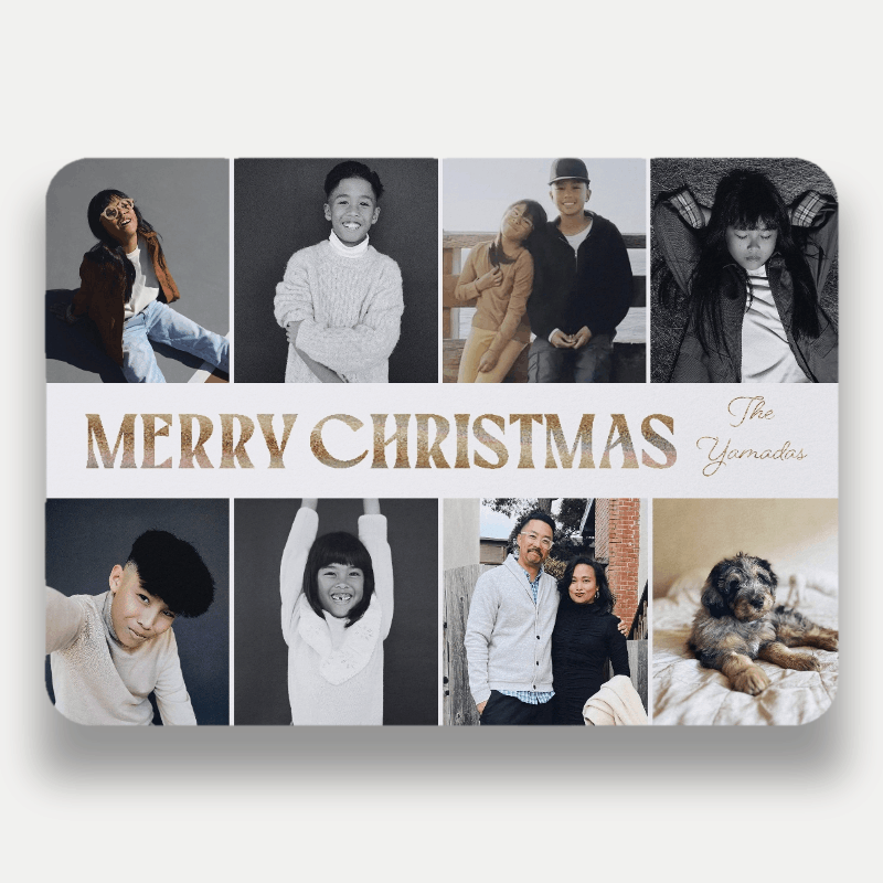 Bold Stack Holiday Card