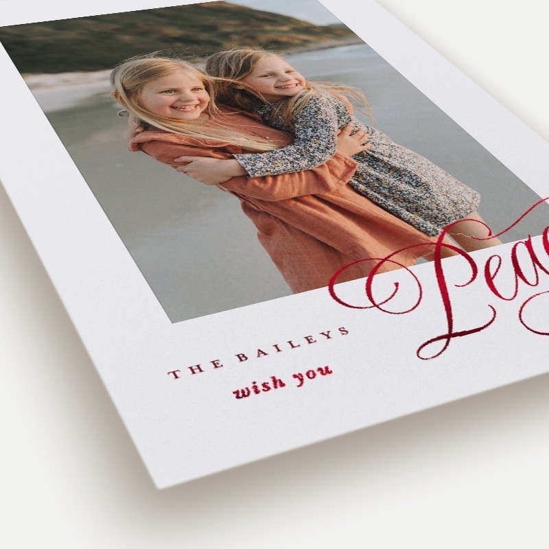 Joy Script Holiday Card