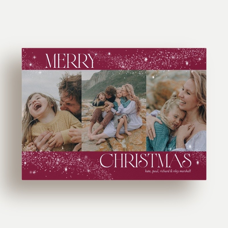 Celestial Sparkle Holiday Card