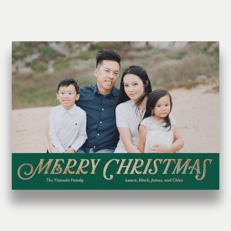 Classic Serif Holiday Card