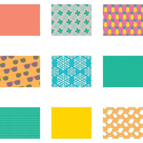 Seasonal Patterns 8x11 undefined  Wall Calendar