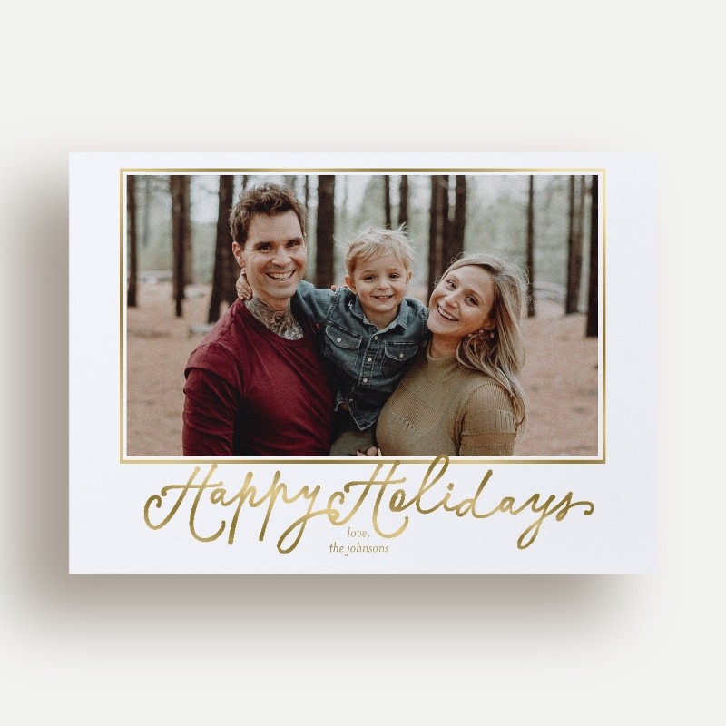 Framed Six Holiday Card
