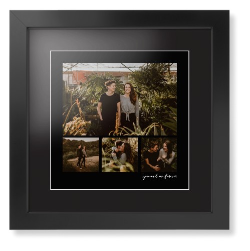 Framed Prints: Modern Hero Gallery Of Four Black Contemporary Frame Black Top Mat White Bottom Mat 12x12 4 Photos Shutterfly