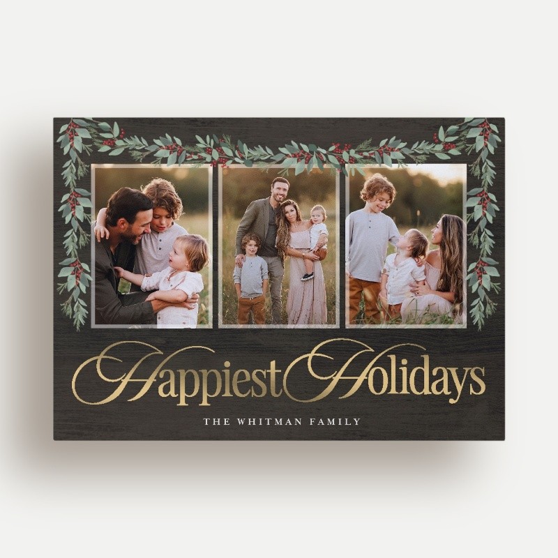 Painted Swag Holiday Card